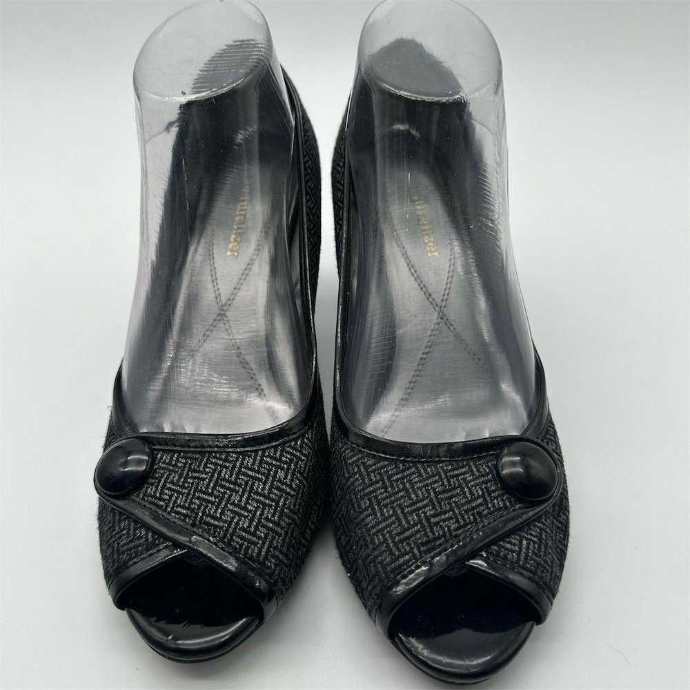 Naturalizer Women's Black Peep-Toe Pumps Size 8.5 Party‎ Heels